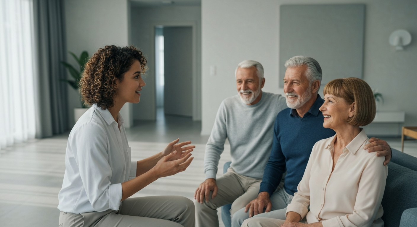 Healthcare advisor with clients