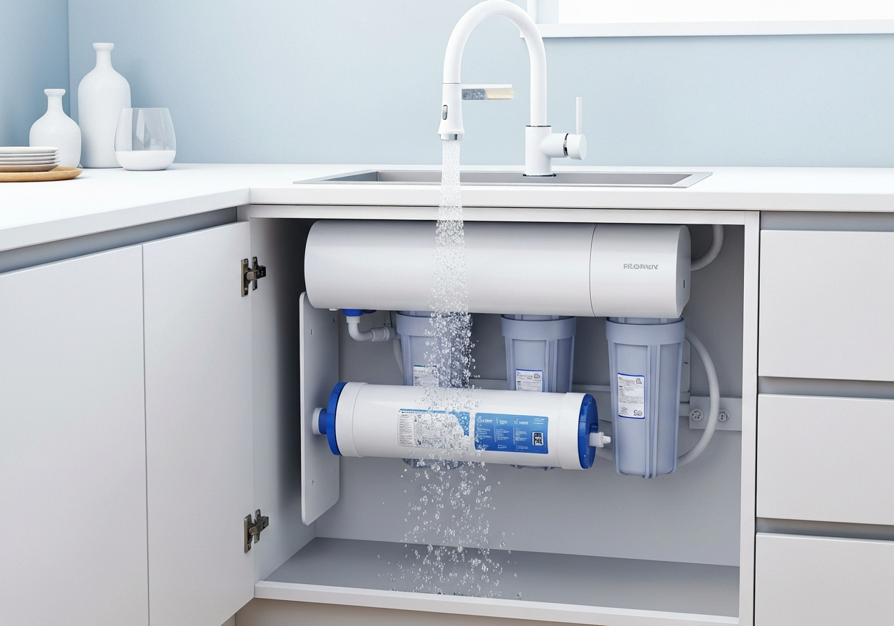 Under-sink reverse osmosis filtration system Calgary