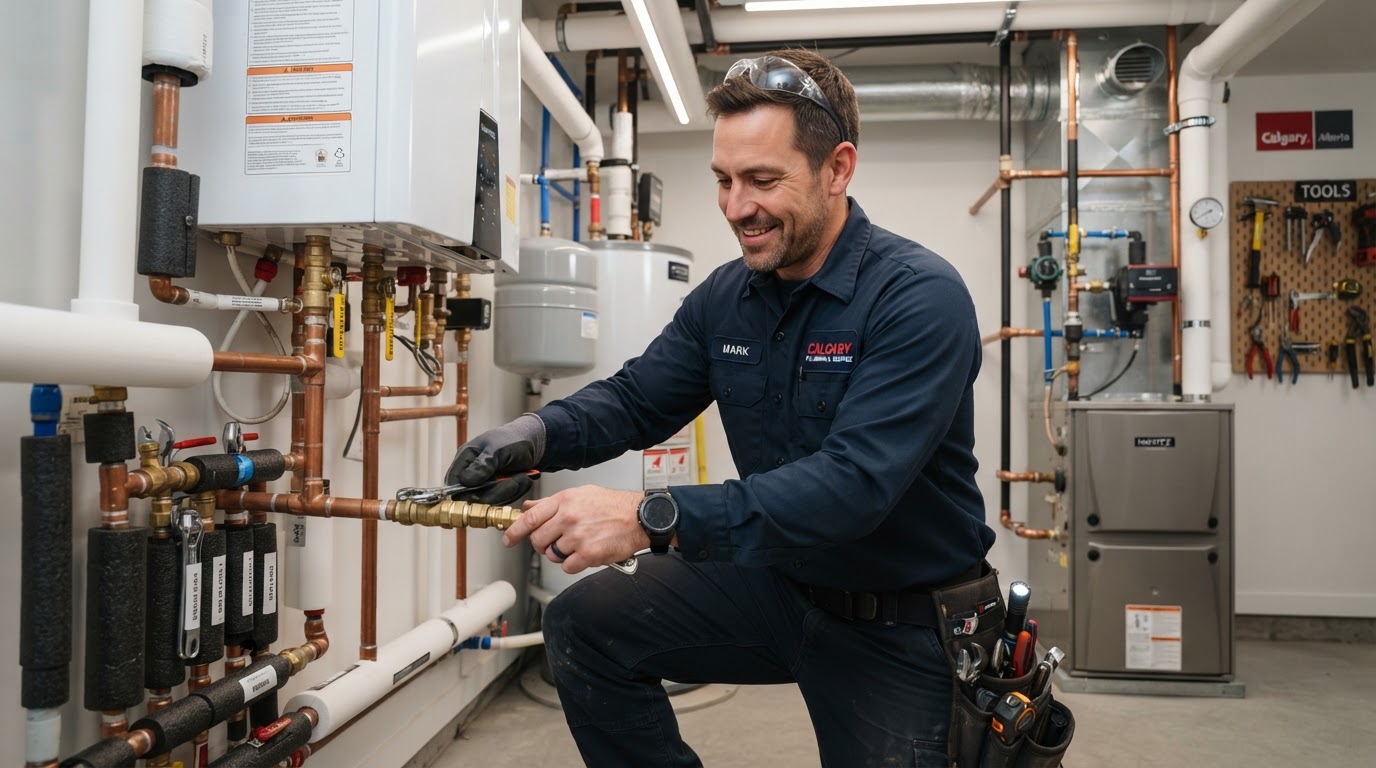 Instant Plumbing & Heating trade professional at work