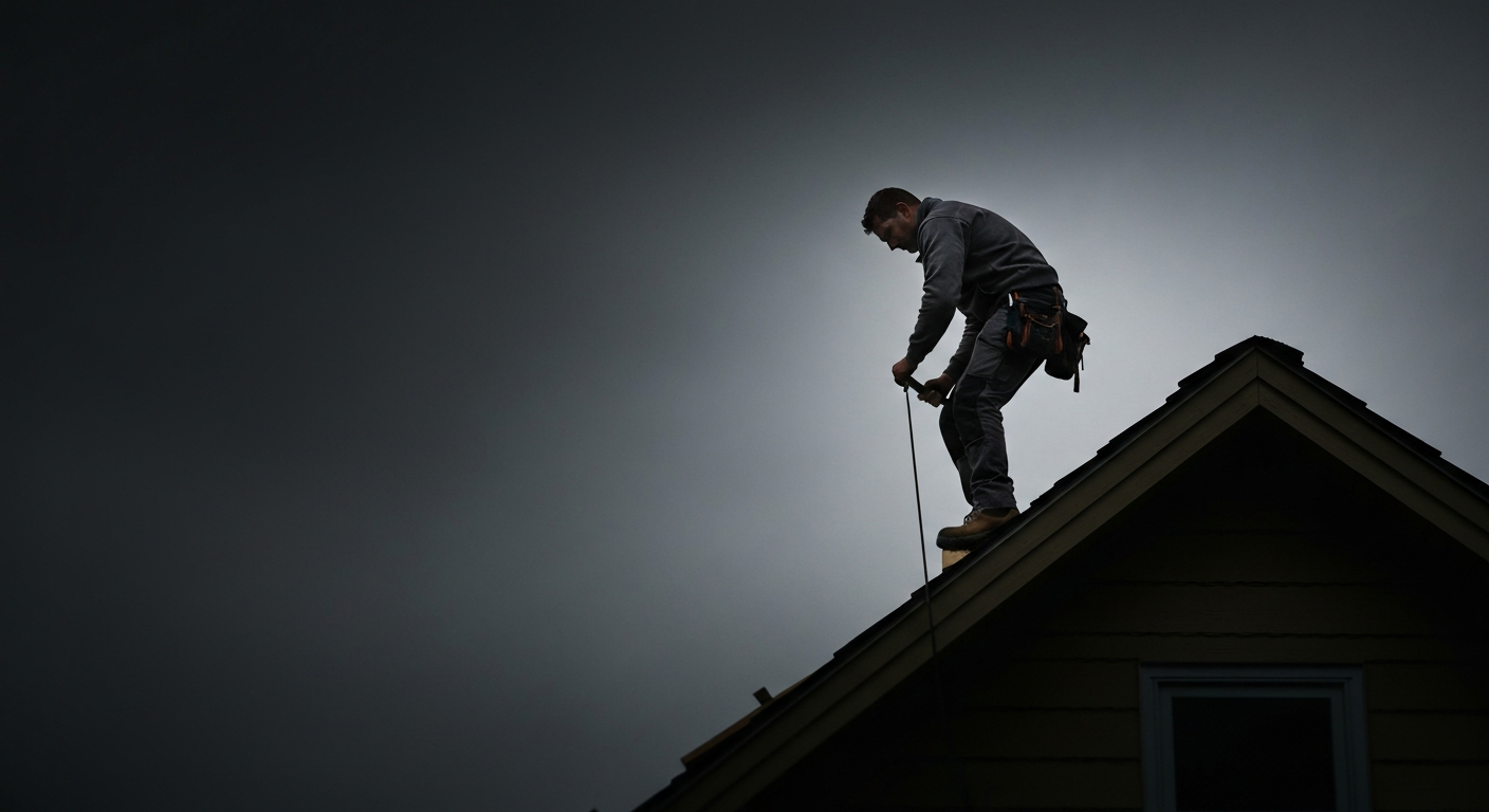 Roofer silhouette