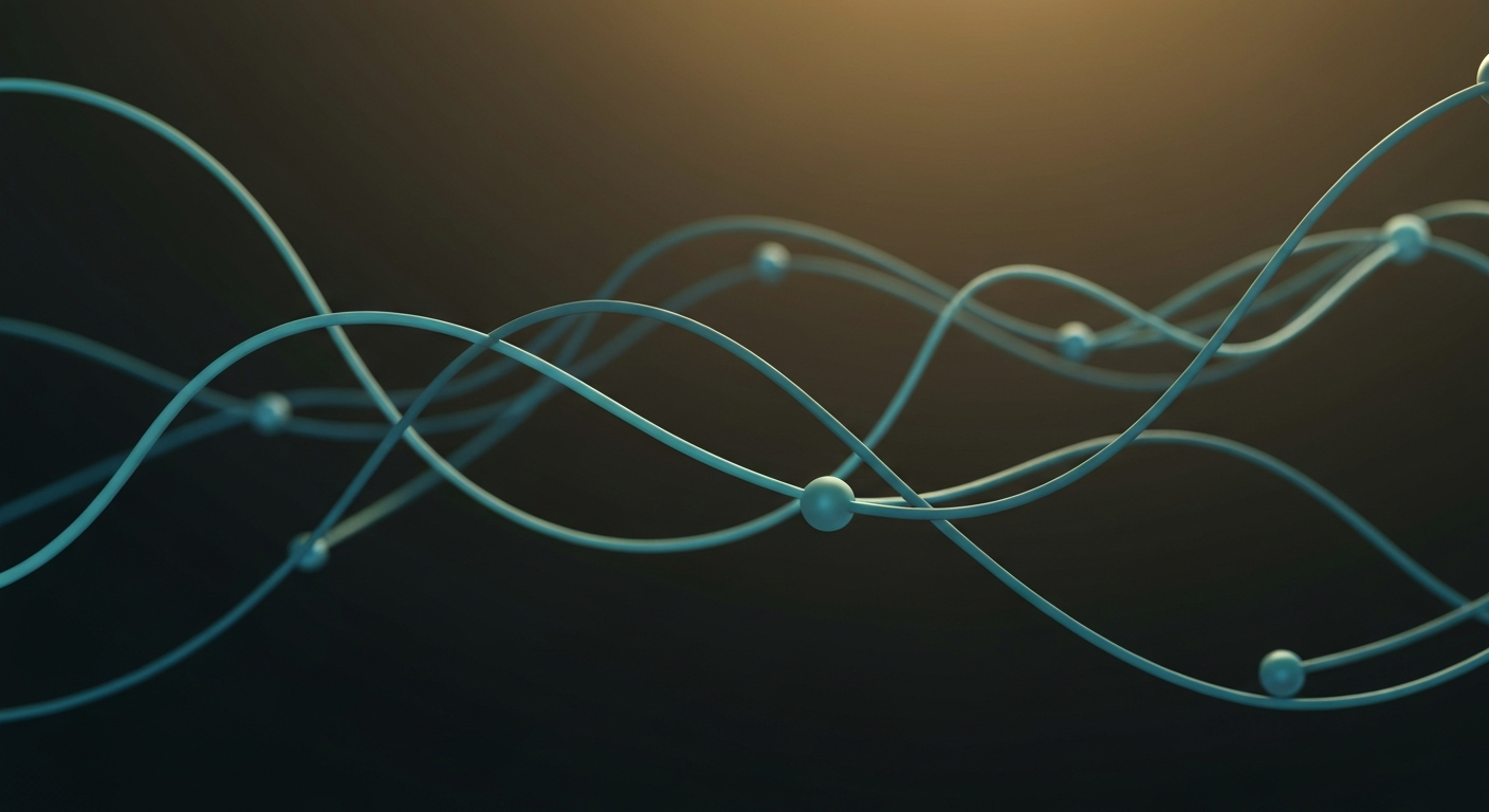 Abstract calming brainwave patterns