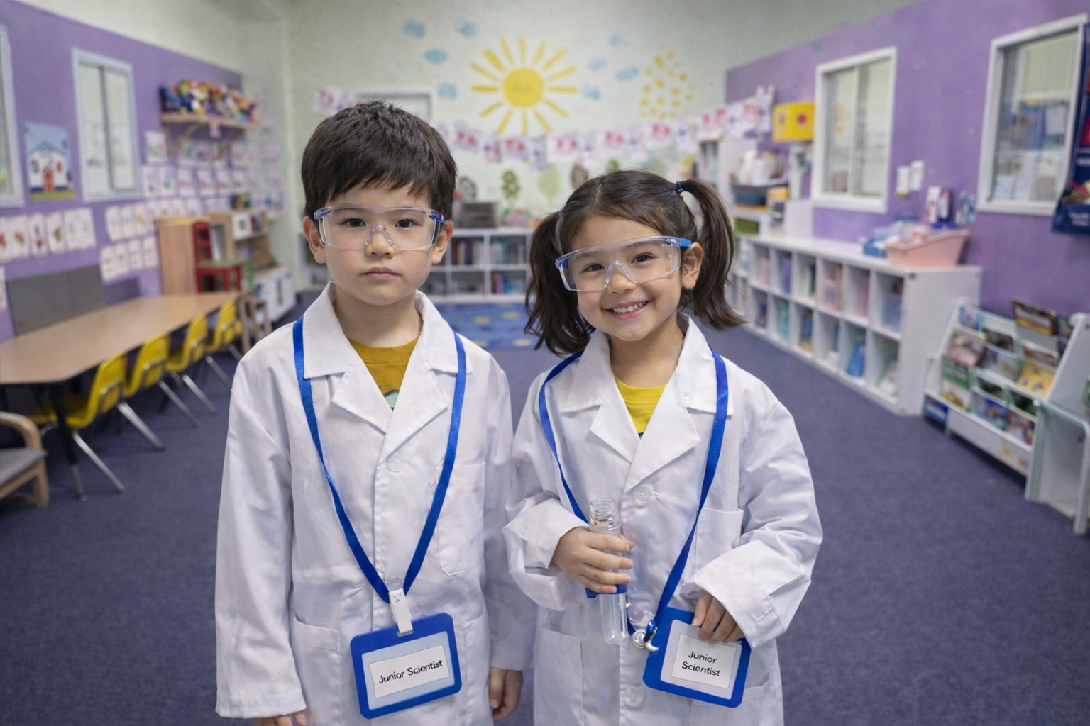 Happy children learning in a faith-based environment at Agape Preschool LA