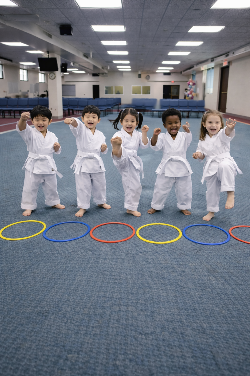 Preschoolers engaging in educational activities at Agape Koreatown LA
