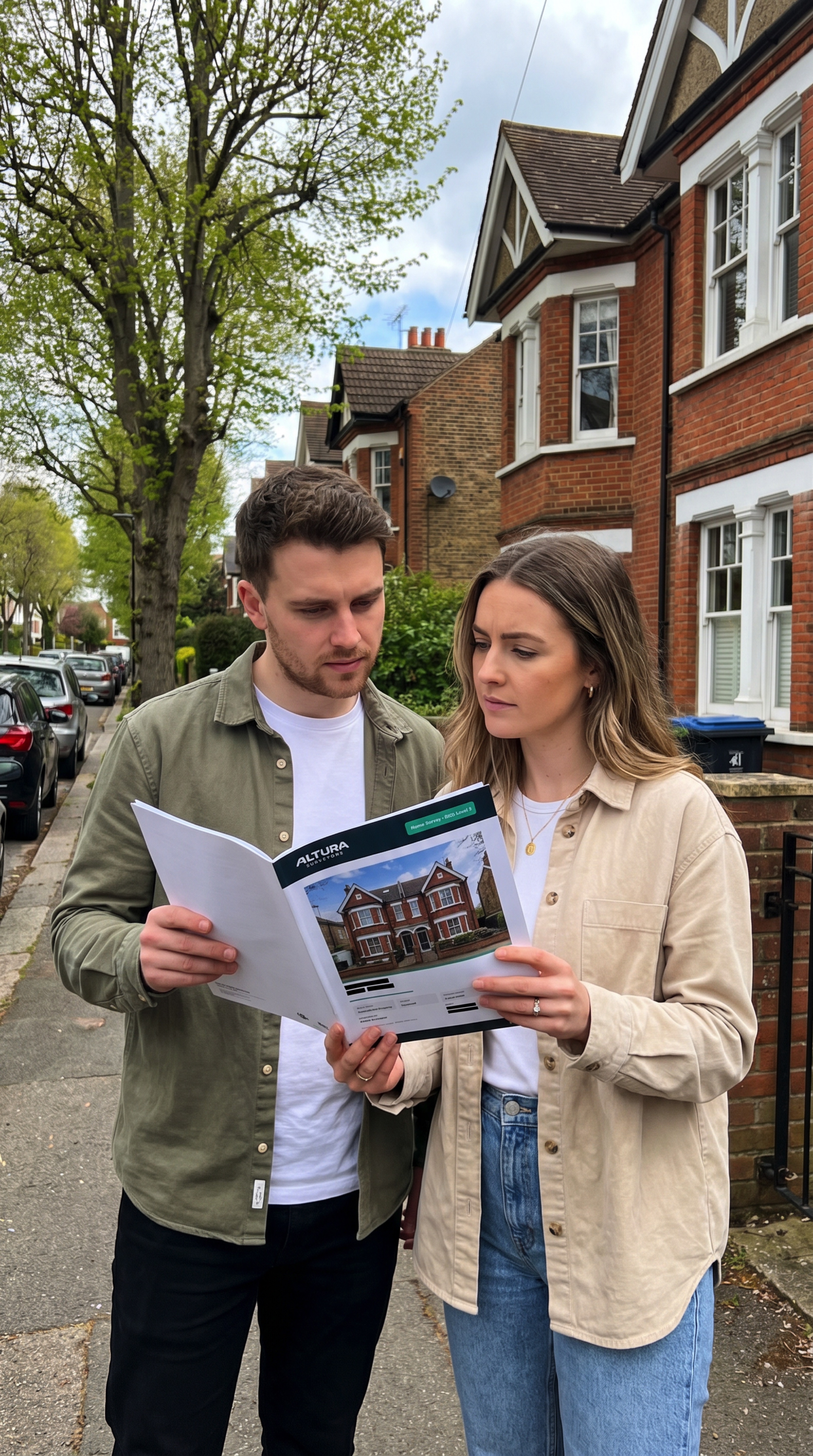 Client reading Altura Surveyors report