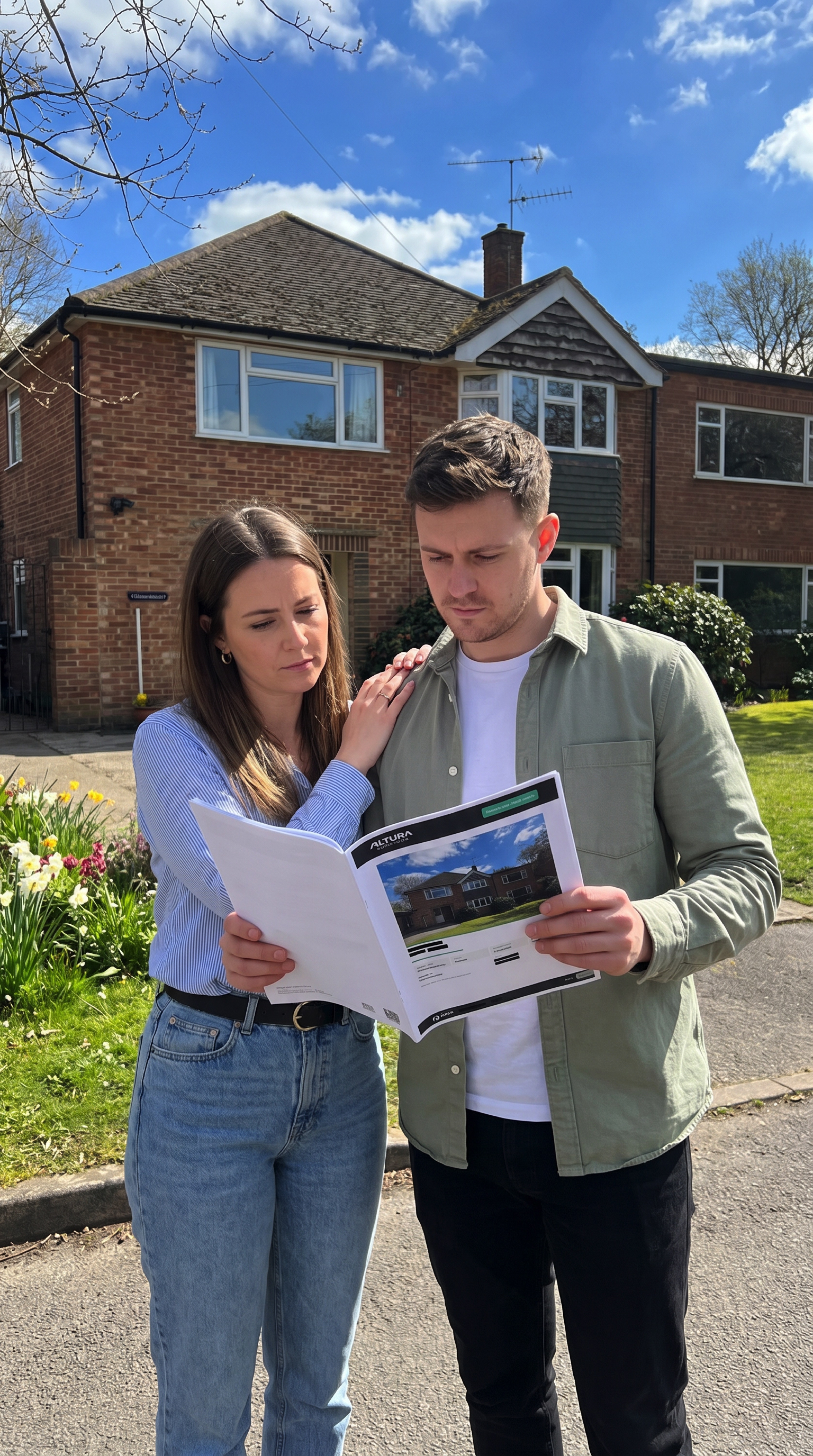 Clients reading Altura Surveyors report