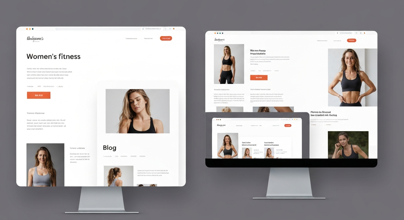 HerStrong Fitness Website Example