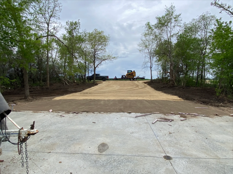 Yard Grading/Leveling & Seeding project 1 in Hastings MN