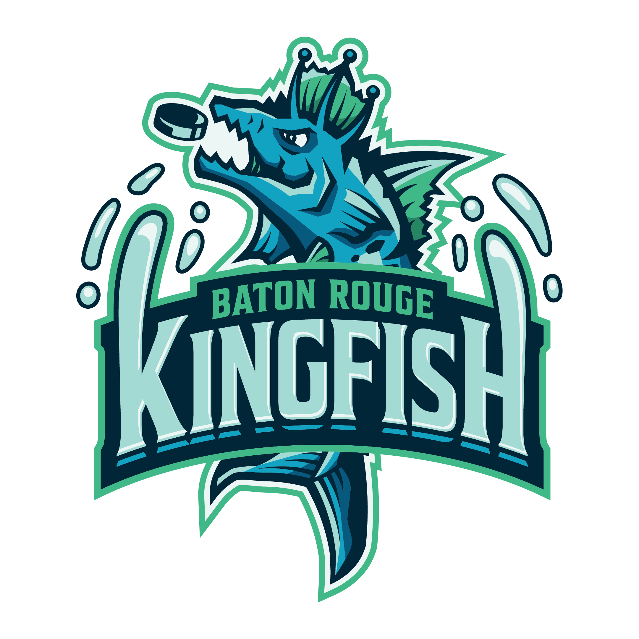 Baton Rouge Kingfish Hockey Official Logo