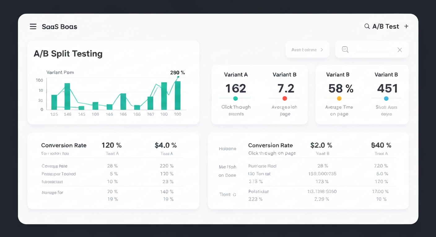 A/B Split Testing Interface