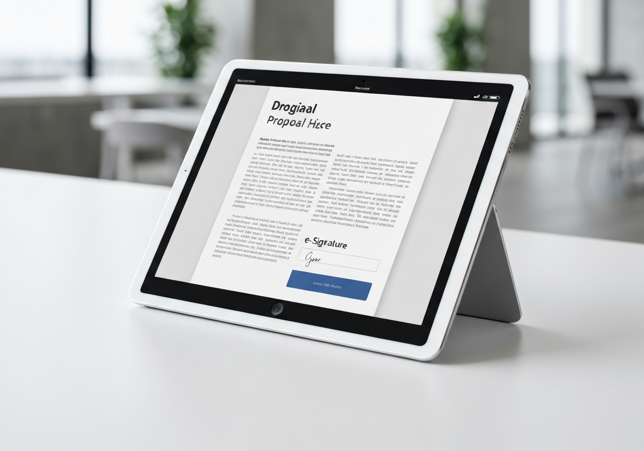 Digital proposals and contracts