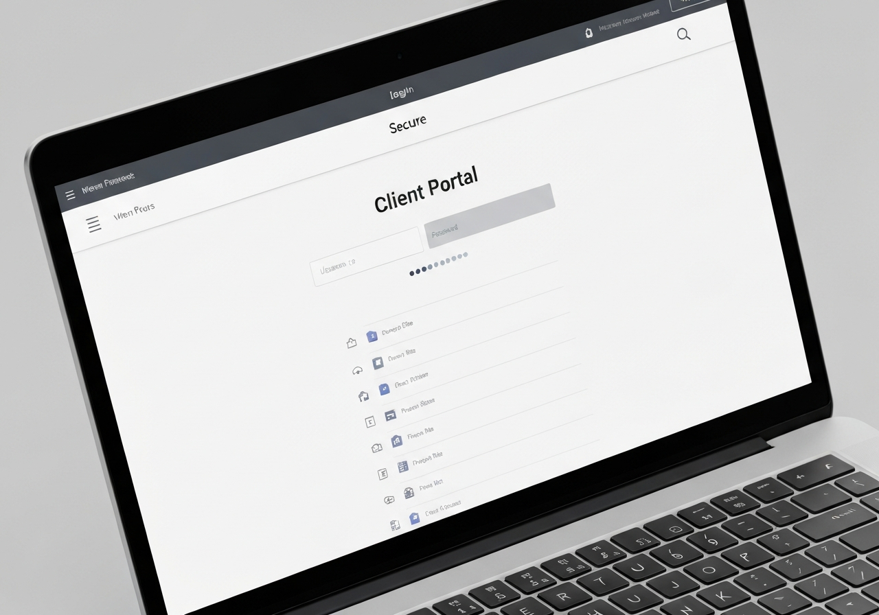 Client portal interface