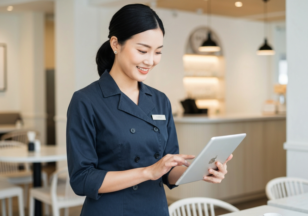 Restaurant owner using OmniSAM