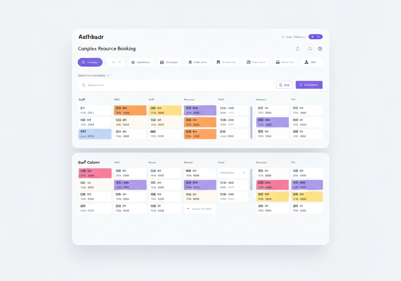 Advanced Resource Booking Interface
