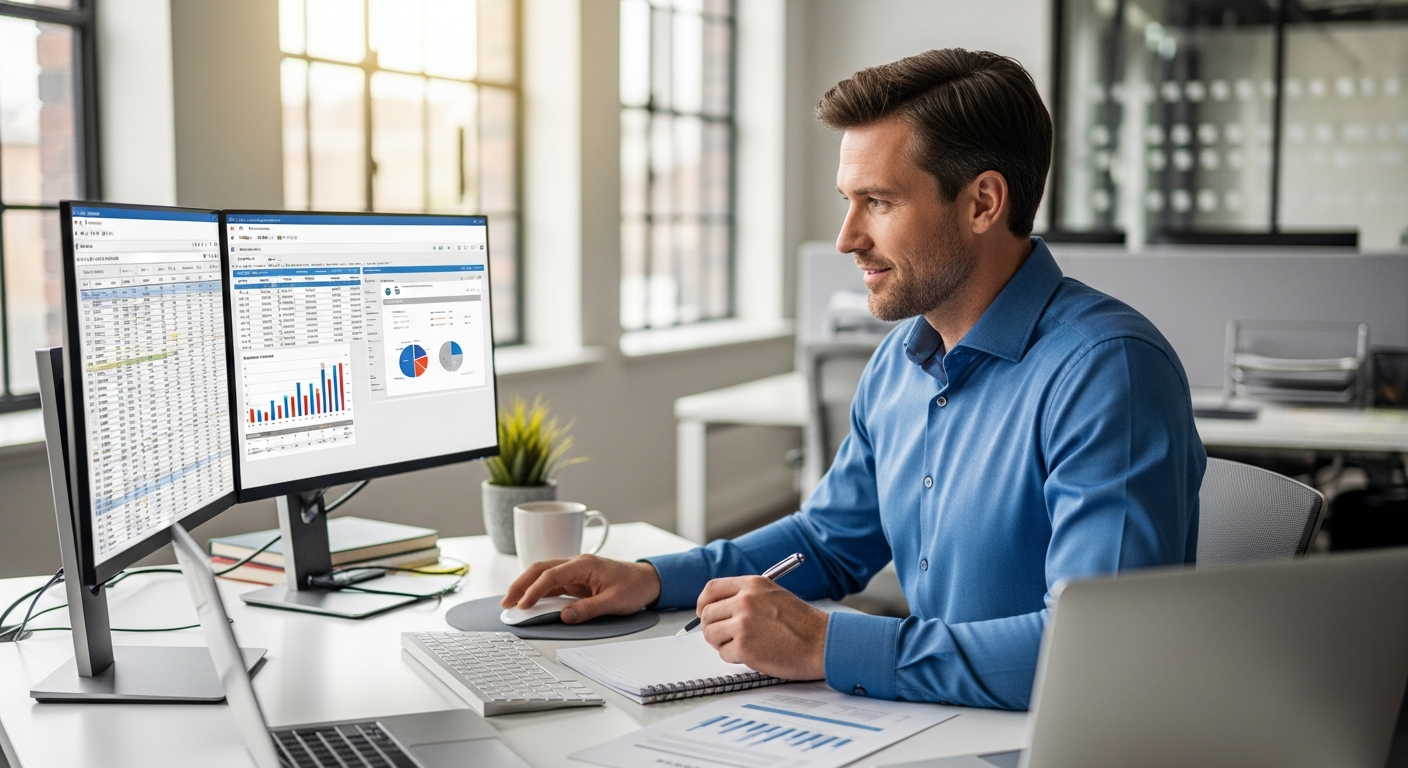 Accounting professional using OmniSAM