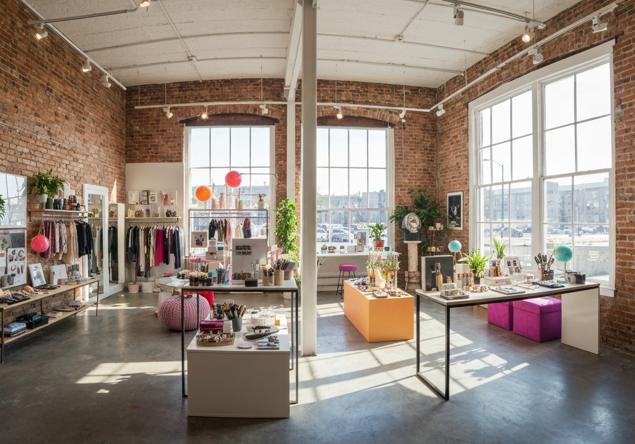 Creative retail workspace