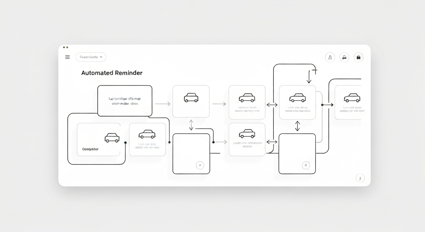Auto repair automated reminders mockup