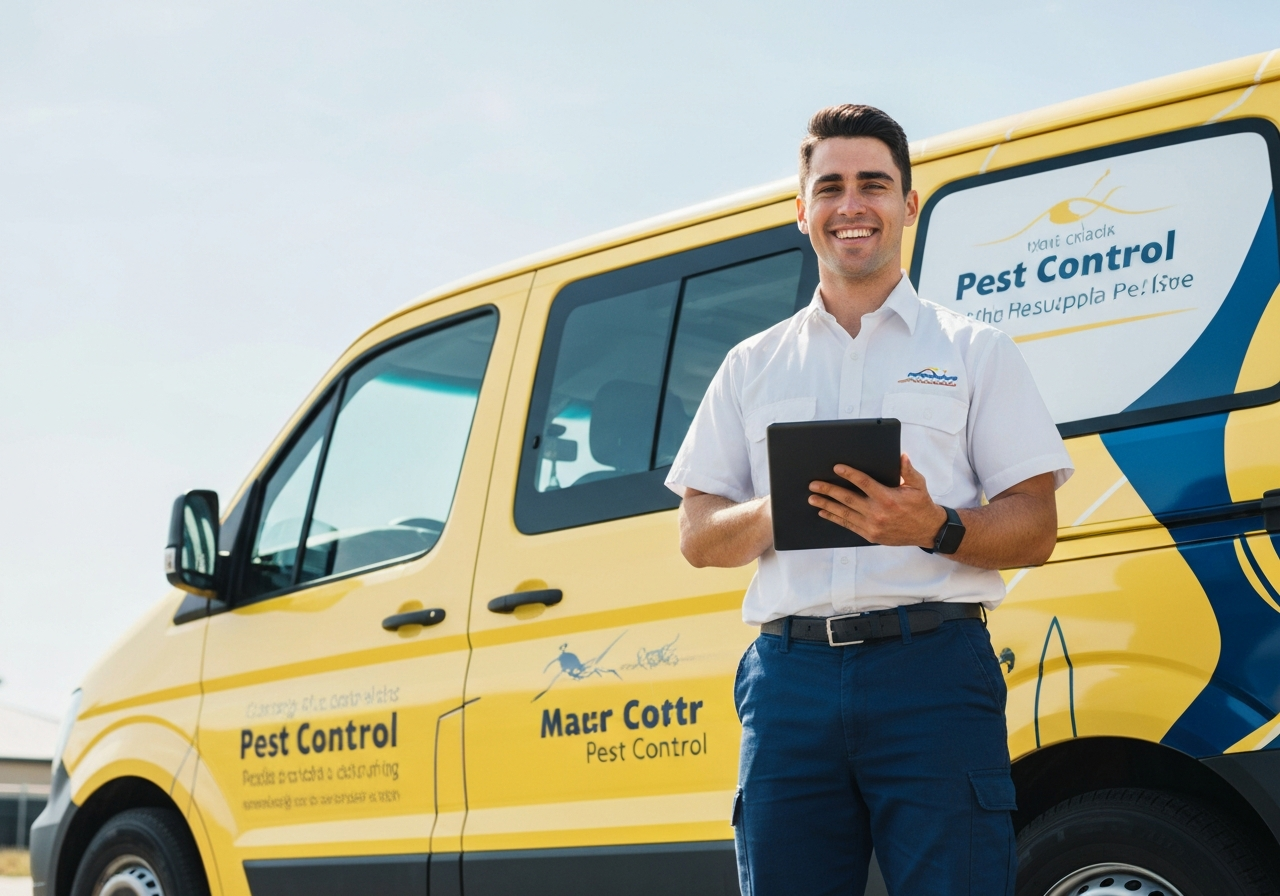 Professional Australian pest control technician