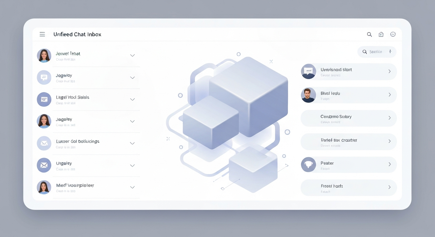 Auto repair unified inbox mockup
