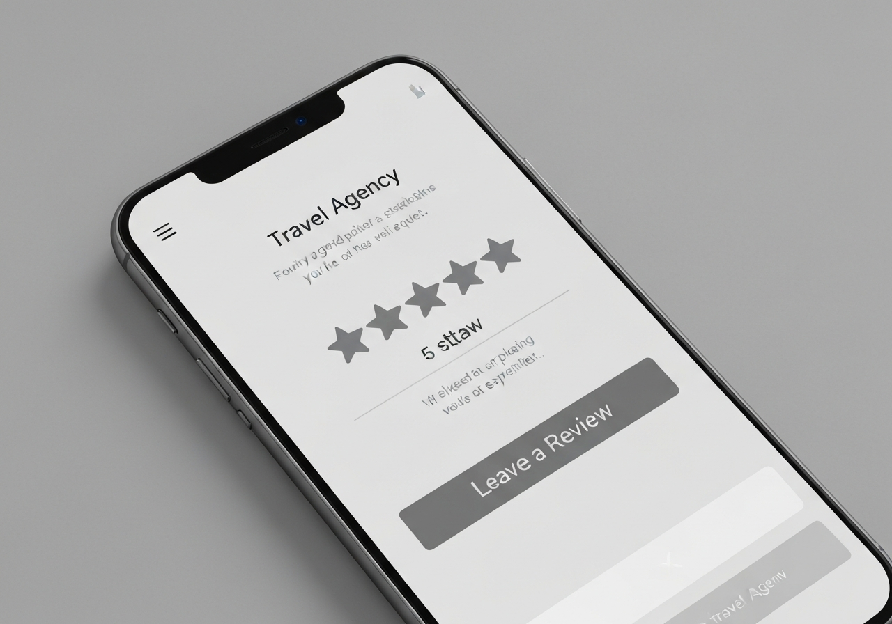 Mobile review request mockup
