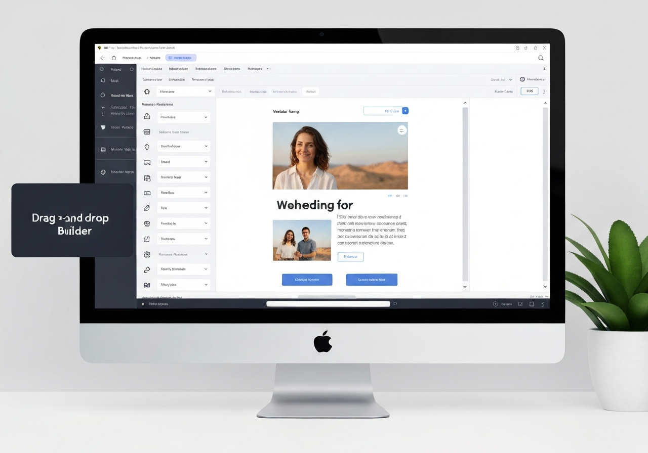 Drag and drop website builder