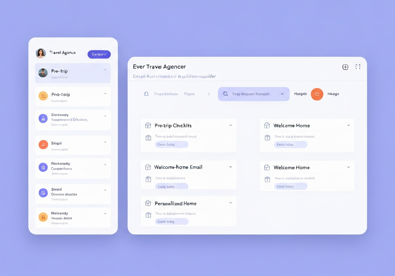 Email automation workflow mockup