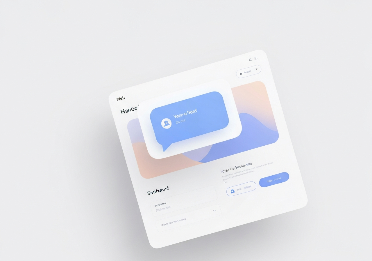 Web Chat Widget Interface