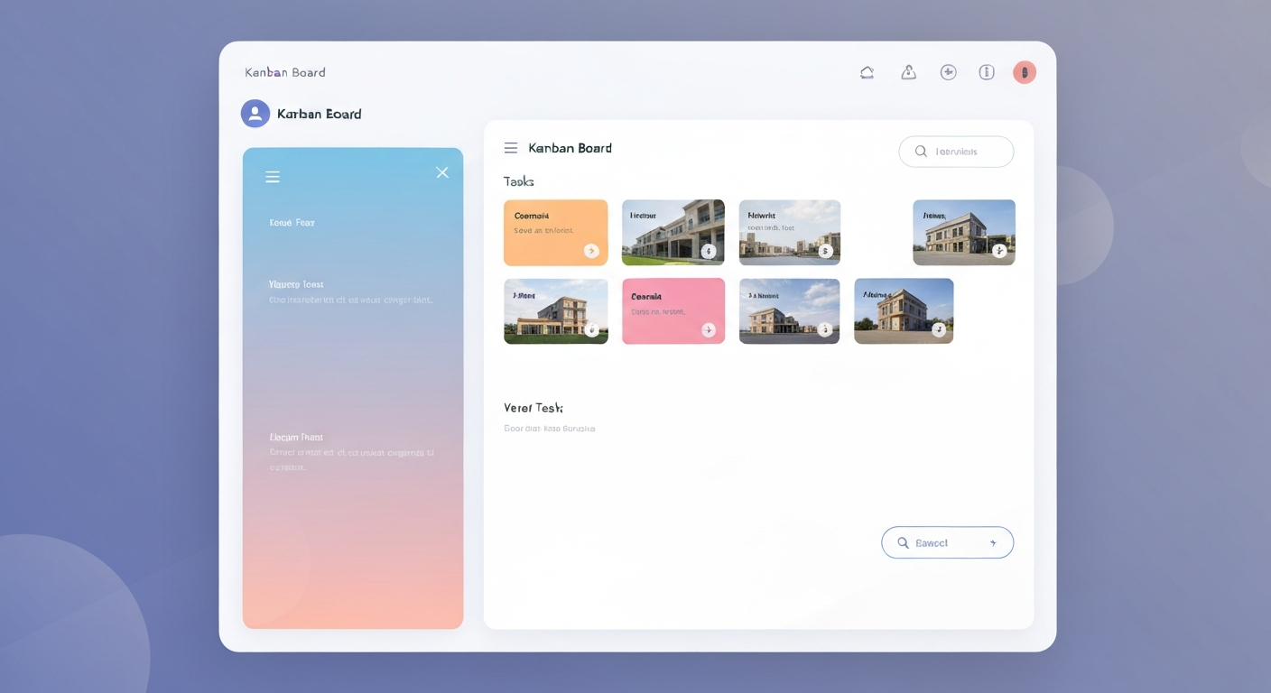 Construction project pipeline mockup