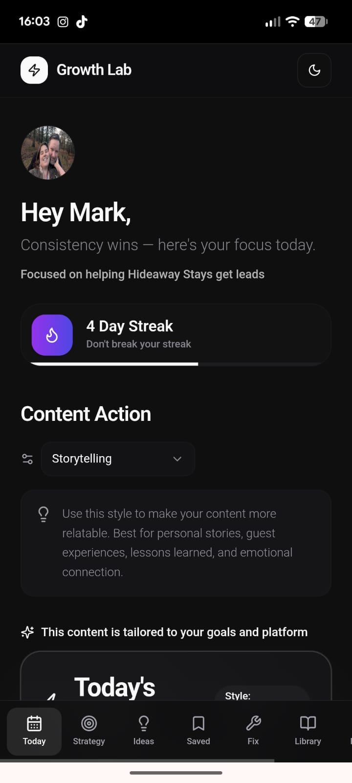 Growth Lab Dashboard