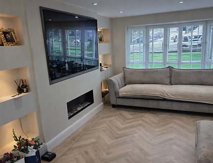 Warm and Inviting Family Living Room