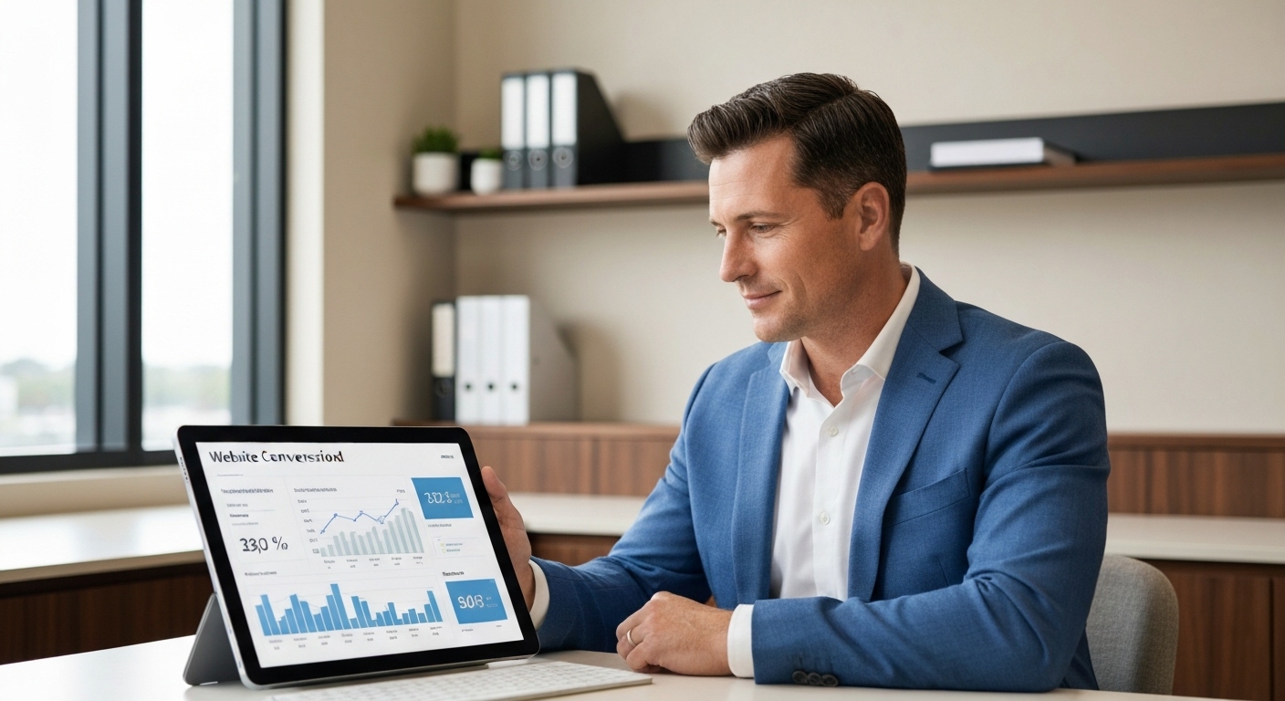 Professional viewing website conversion dashboard