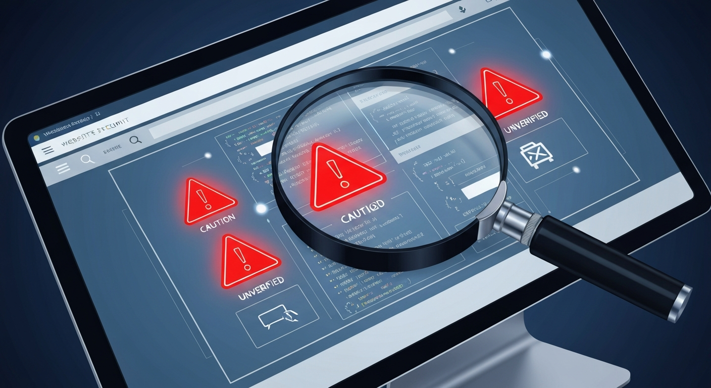 Website security audit graphic