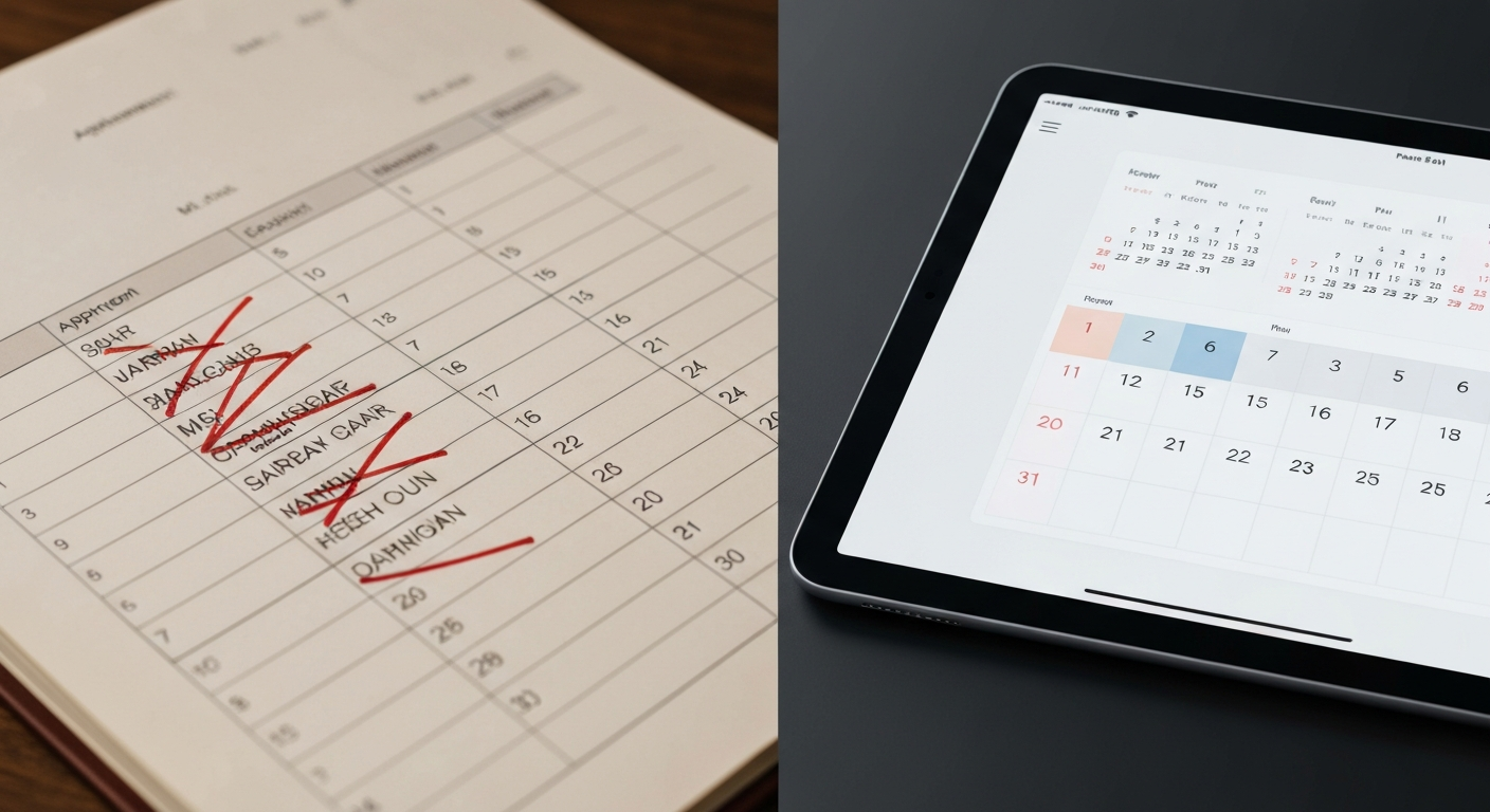 Comparativa agenda de papel vs agenda digital