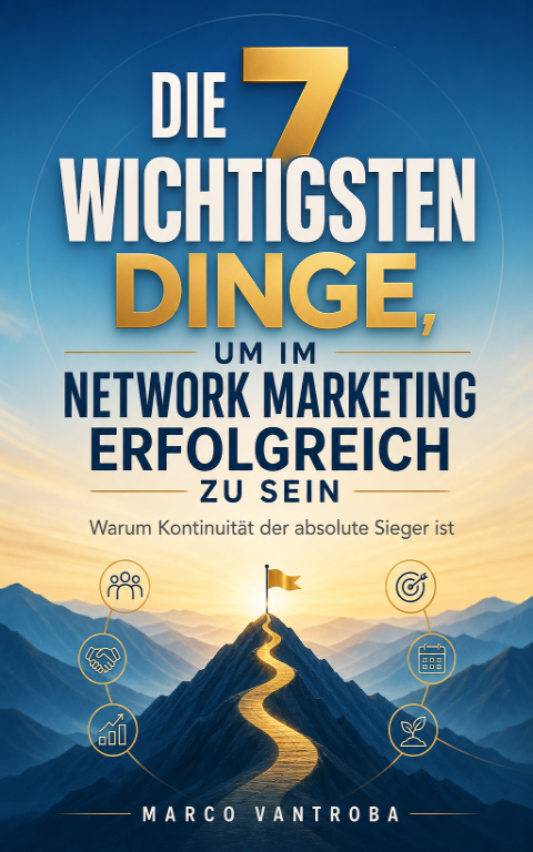 Book cover of the eBook „The 7 most important things to succeed in network marketing“