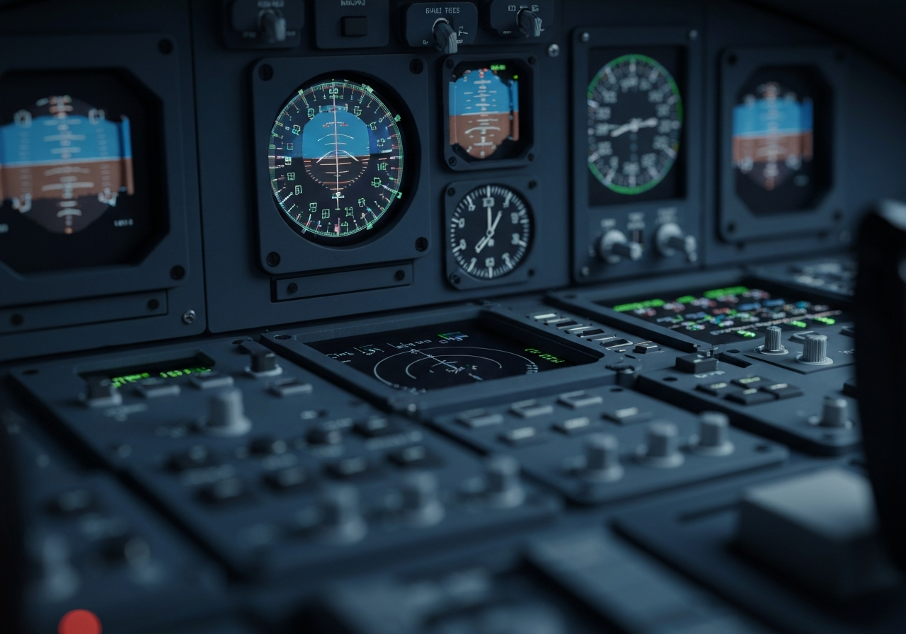 Autopilot Cockpit Abstract