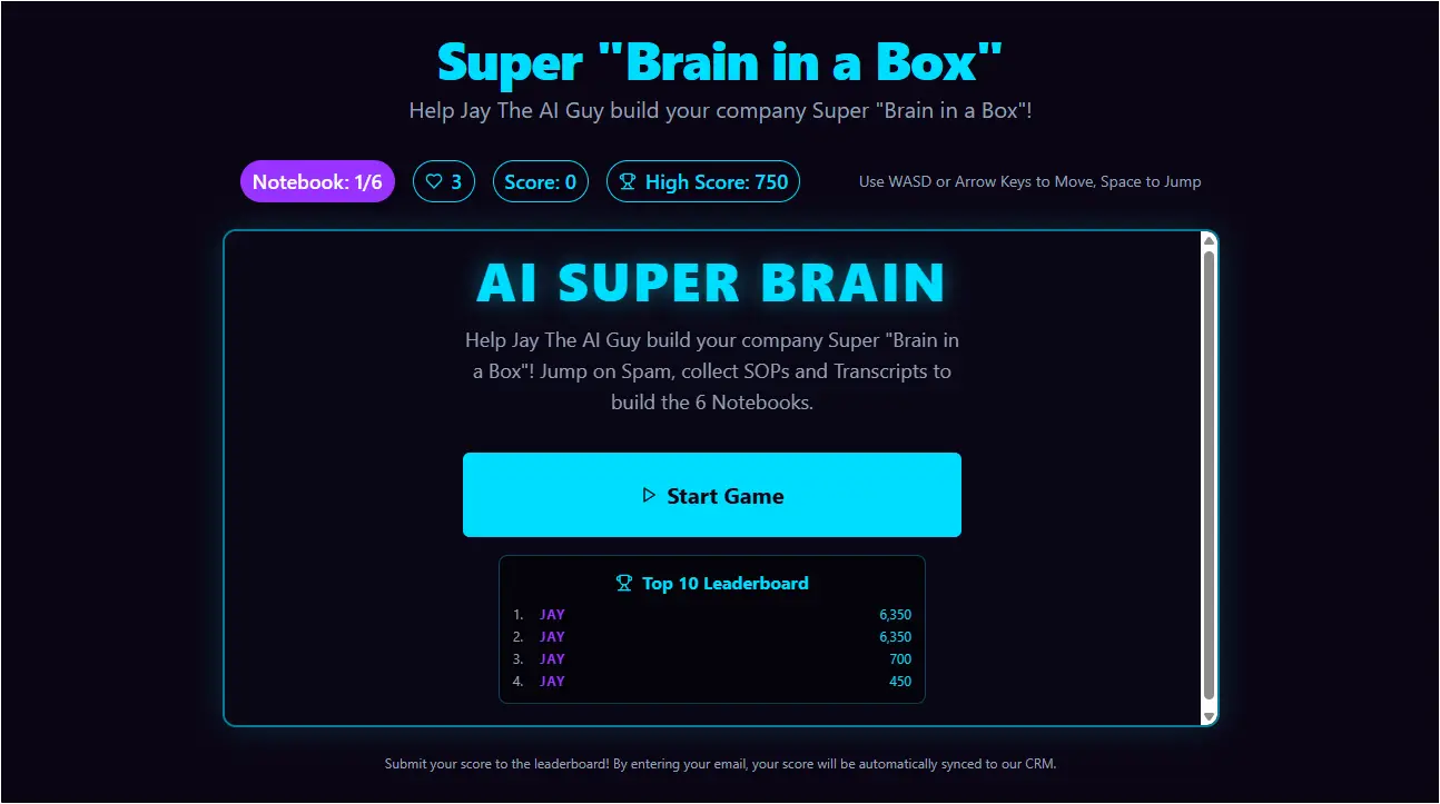 Super 'Brain in a Box' Game