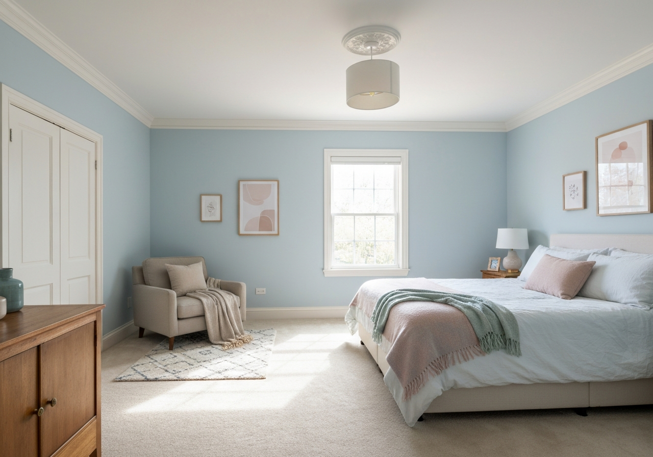 Bedroom interior painting