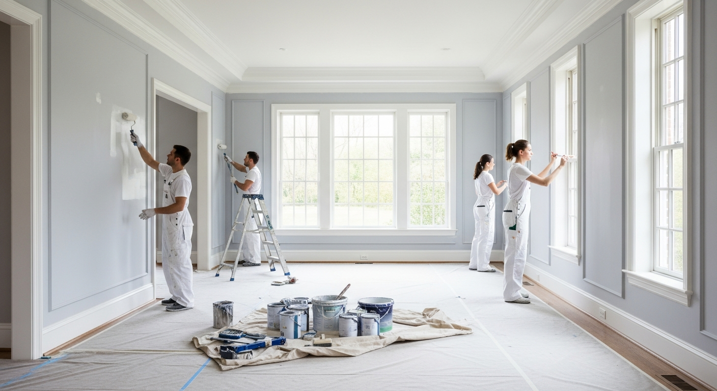 Painted cabinets in Angola