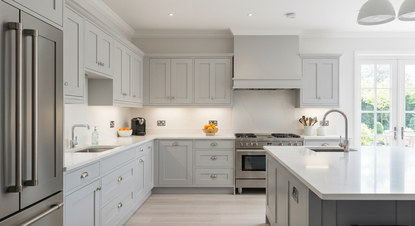 Painted cabinets in Nassau
