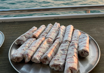 Aminia Rolls on Yacht