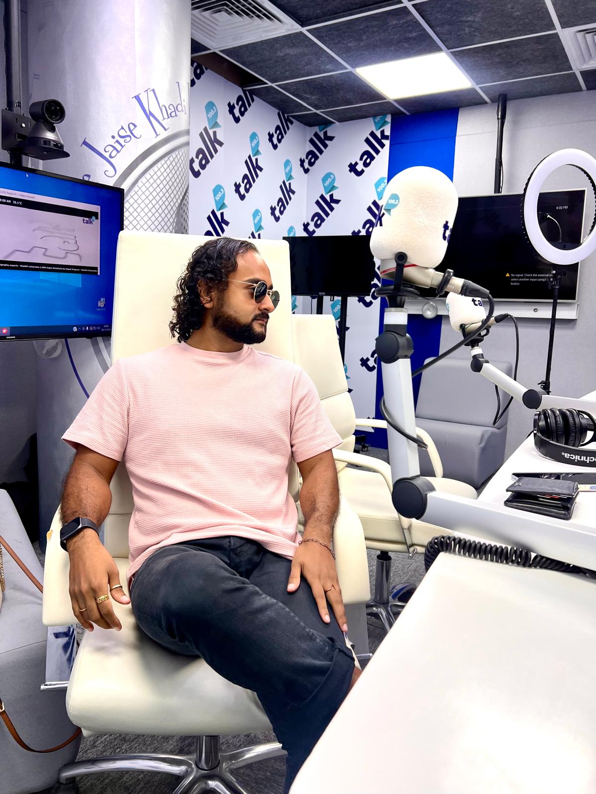 Chef Amaad at Radio Station