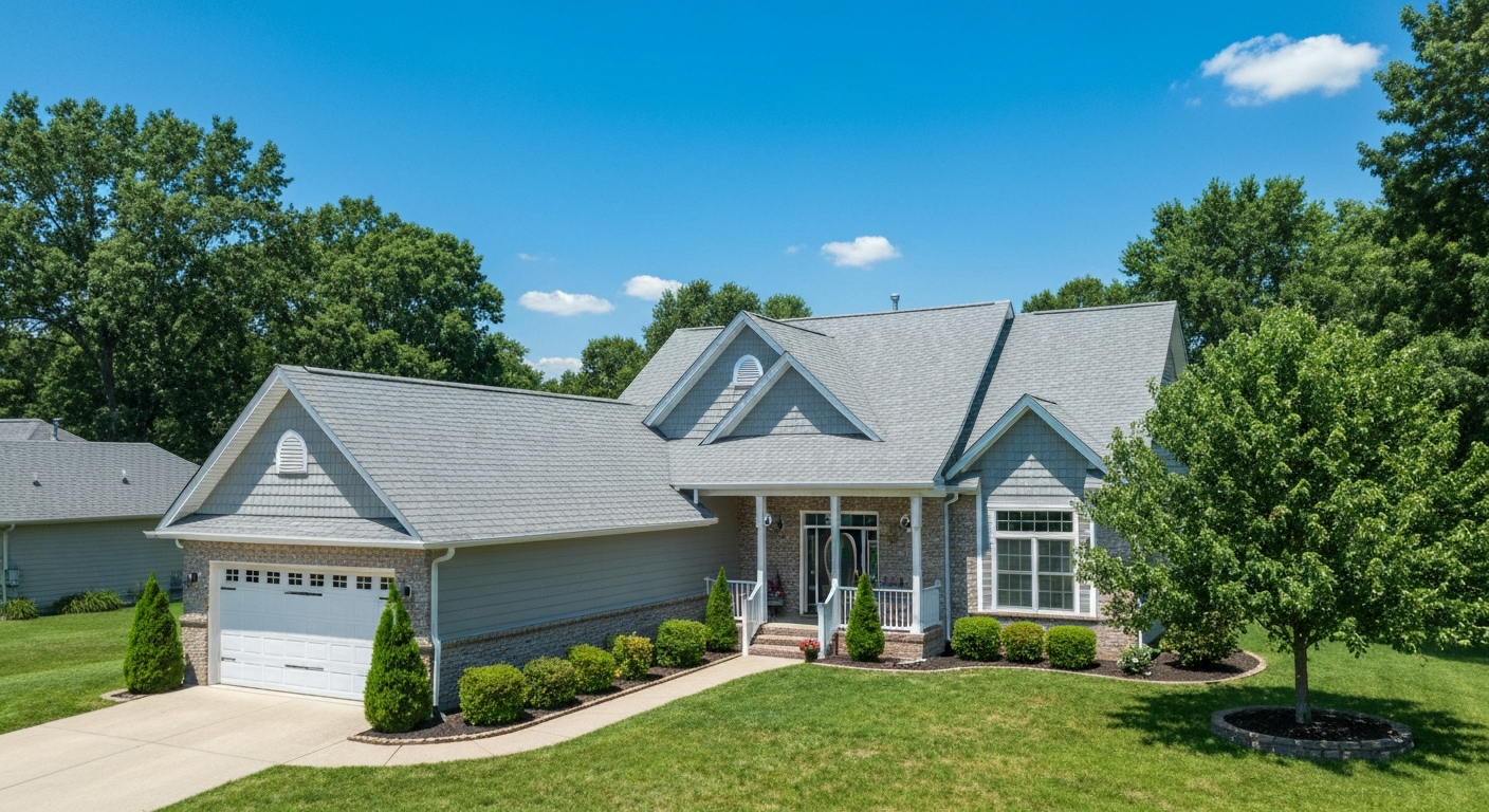 House with a beautiful new roof