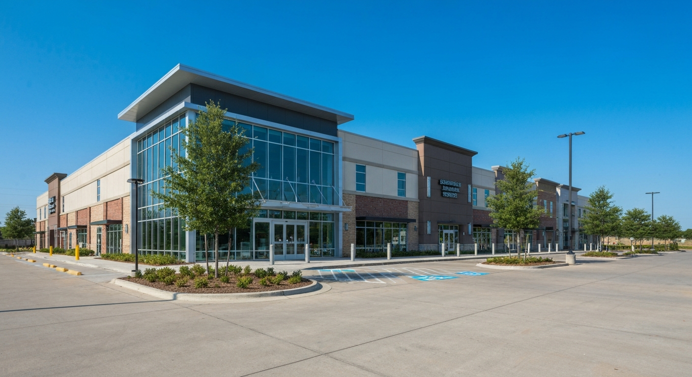 Moderate Modern Retail Center