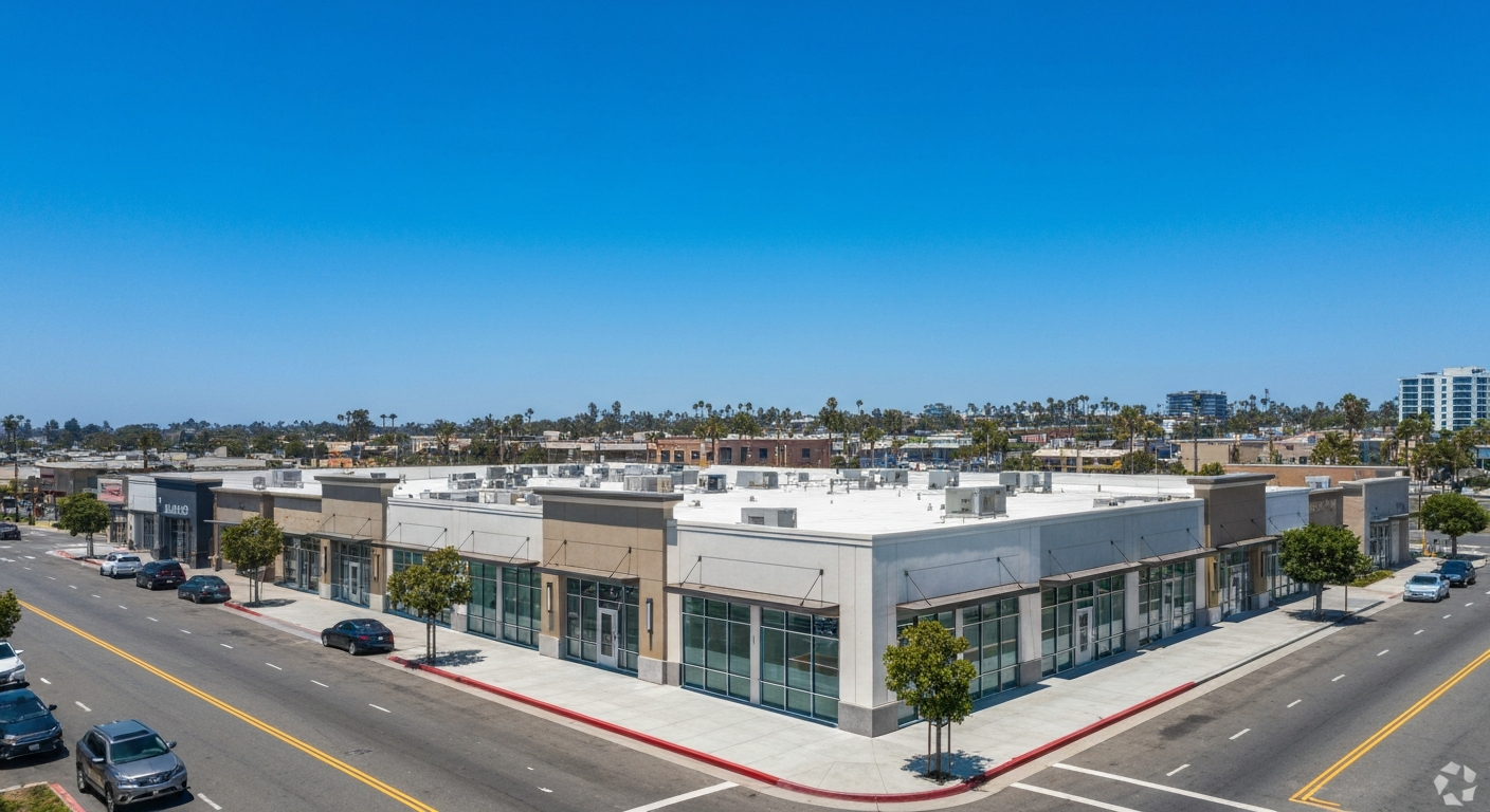 Commercial properties and port facilities in Long Beach, California