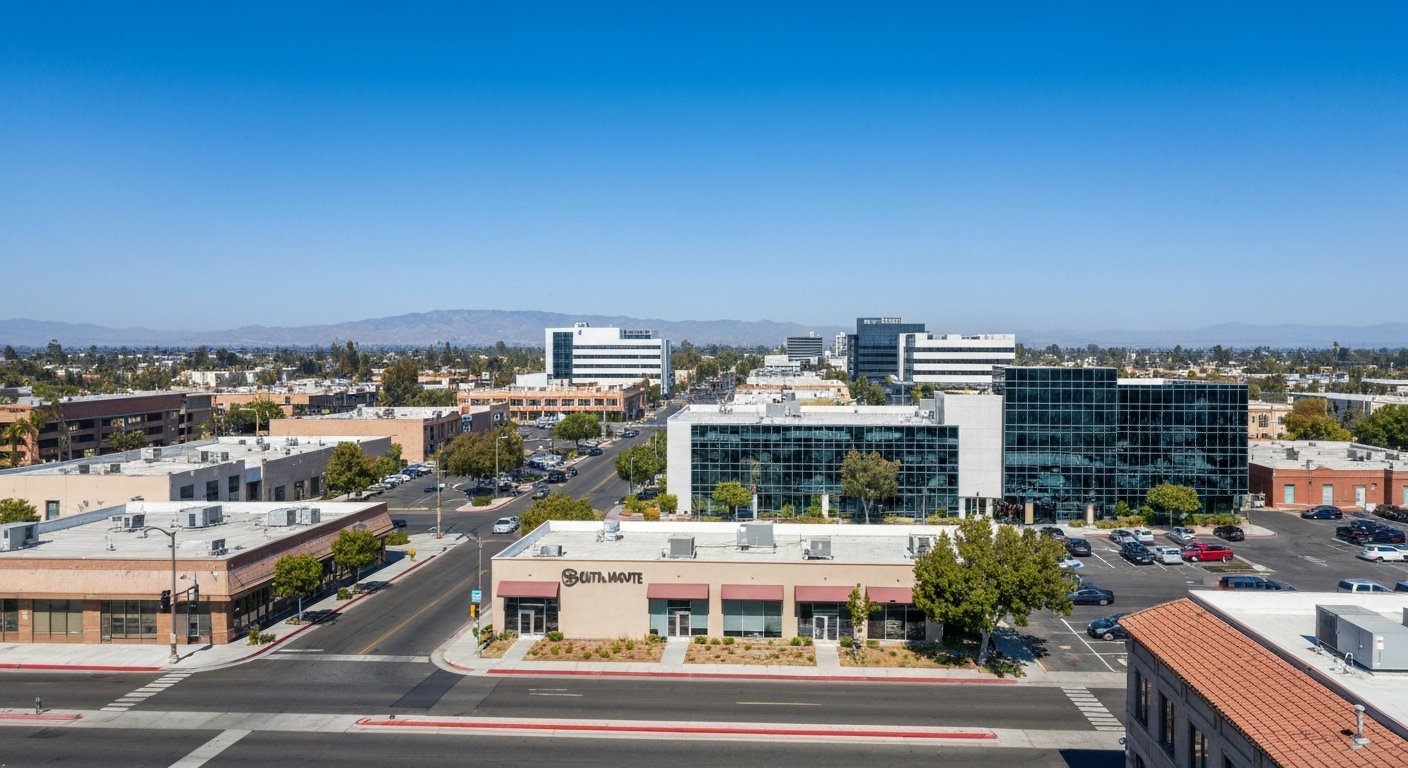 Industrial facilities and commercial real estate in South El Monte, California