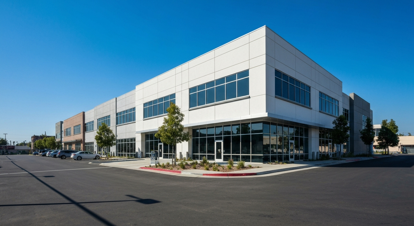 Bustling retail corridors and commercial properties in Huntington Park, California
