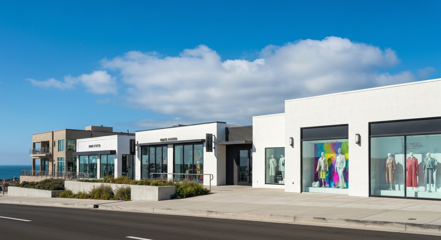 Coastal commercial real estate and retail in Redondo Beach, California