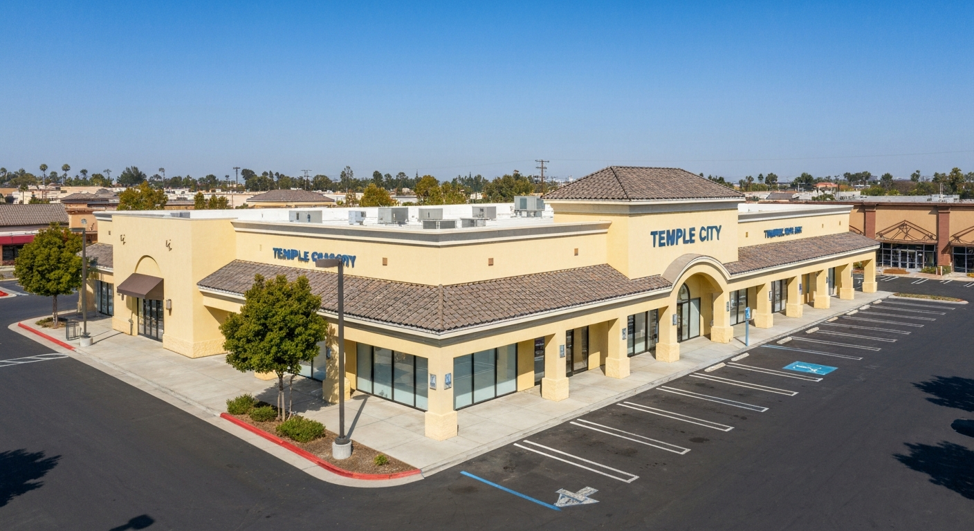 Retail centers and commercial properties in Temple City, California
