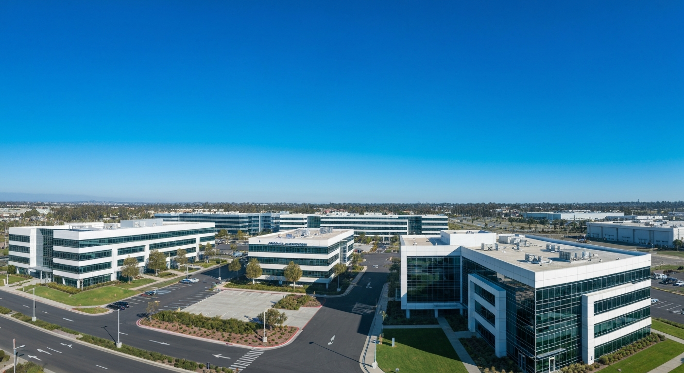 Corporate office buildings and aerospace facilities in El Segundo, California