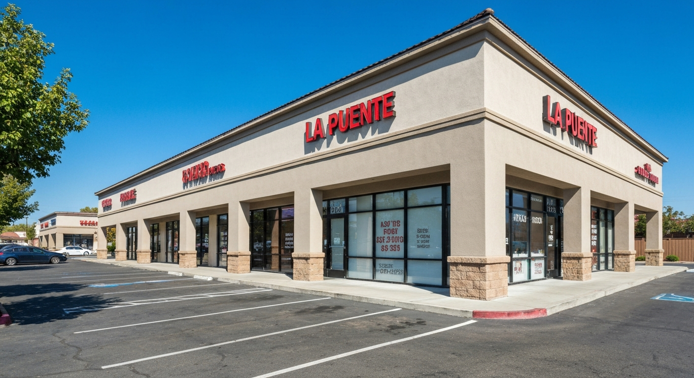 Retail centers and commercial properties in La Puente, California