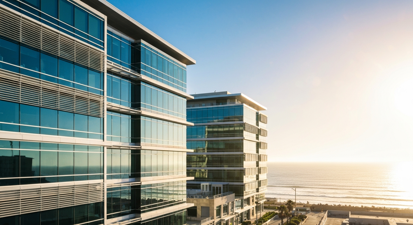 Creative office spaces and luxury retail in Santa Monica, California